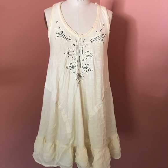 Free People Dresses & Skirts - Free People Beaded Tunic Dress